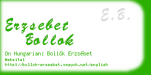 erzsebet bollok business card